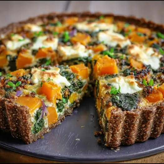 Tarte Sarrasin, Potimarron et Feta