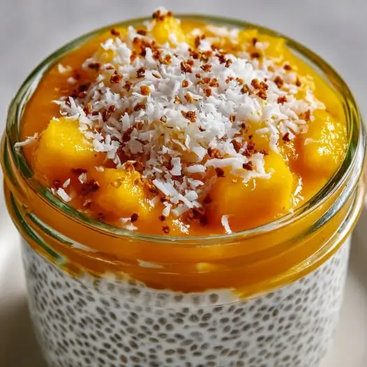 Pudding Chia, Mangue et Coco