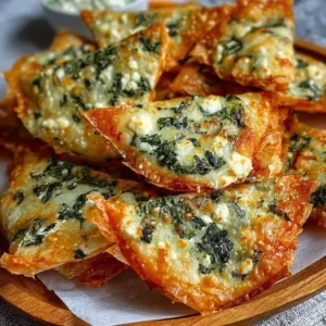 Crisps Épinards, Feta & Pâte Filo