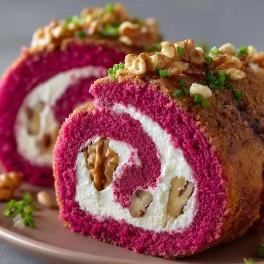 Roulé de Betterave et Chèvre Frais