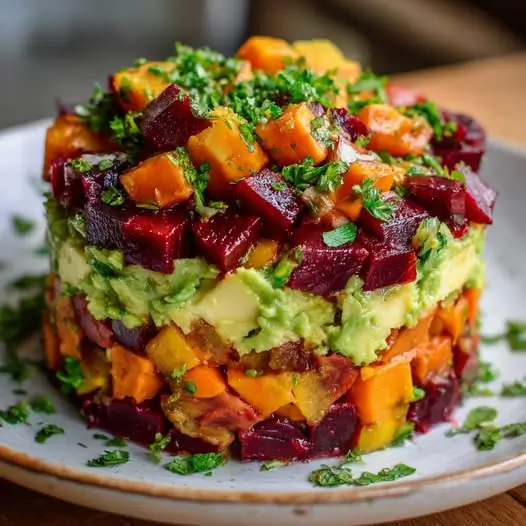 Tartare Betterave, Patate Douce et Avocat