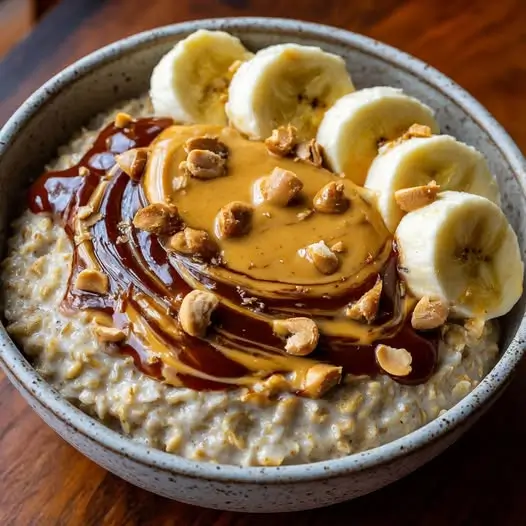 Porridge d'avoine Crémeux et Beurre de Cacahuètes