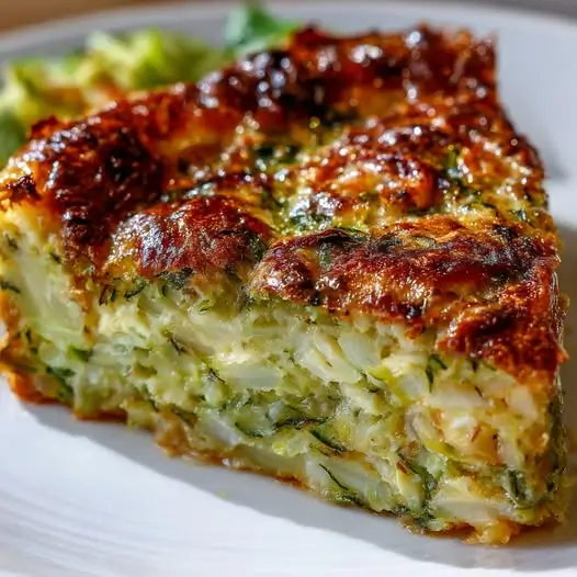 Quiche de Courgettes, Parmesan et Appareil Nuage