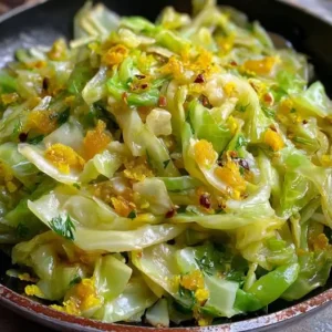 Sauté Chou Soyeux, Ail et Citron Confit