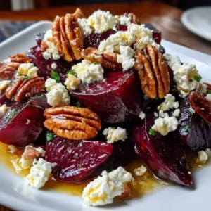 Salade de Betterave Confite, Feta & Pécan