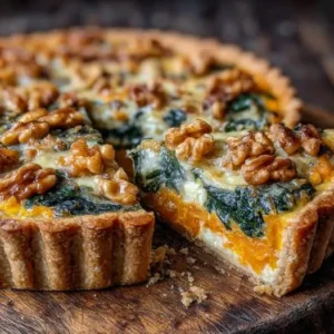 La Tarte Magique : Butternut, Épinards et Croquant de Noix (Sans Pâte)