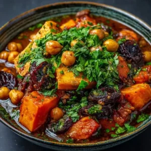 Patate Douce, Pruneaux et Pois Chiches