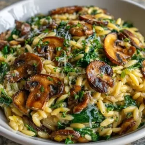 Orzo Risotto, Champignons & Parmesan