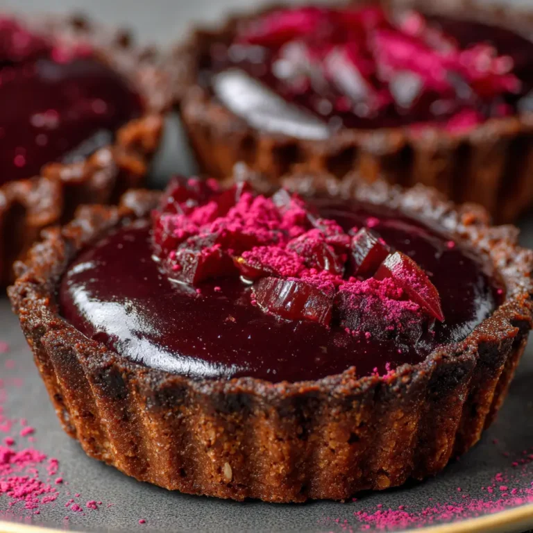 Tartelette Betterave Écarlate et Chocolat Noir