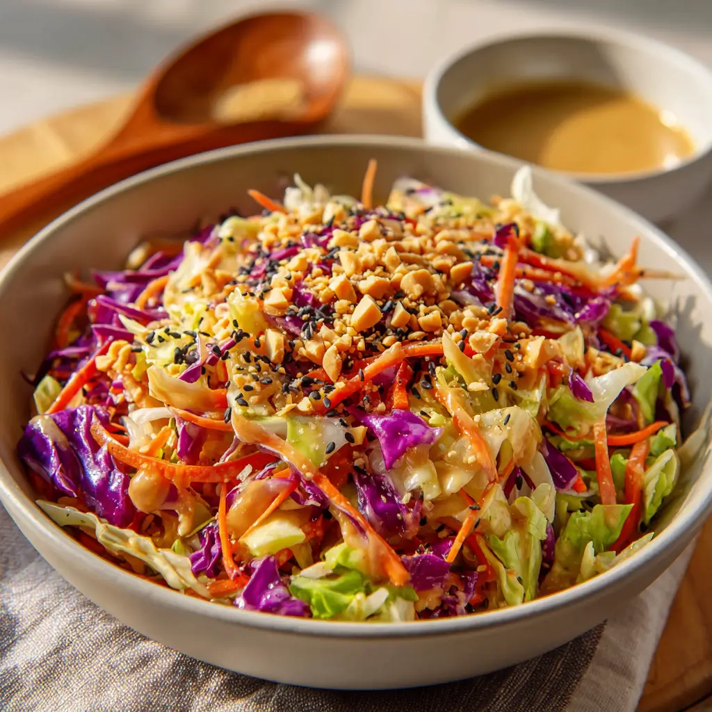 Slaw de Chou Asiatique et Vinaigrette Sésame "Addictive"