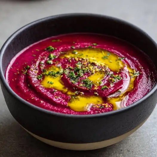 Le Velouté Régénérant : Betterave Terreuse, Onctuosité de l'Avocat et Curcuma