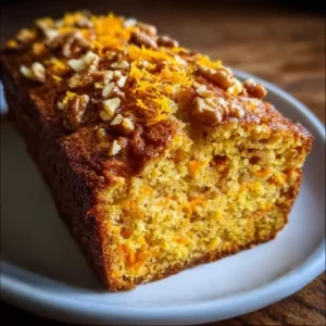 Cake de Prestige aux Carottes Confites, Écorces d'Orange et Épices Douces