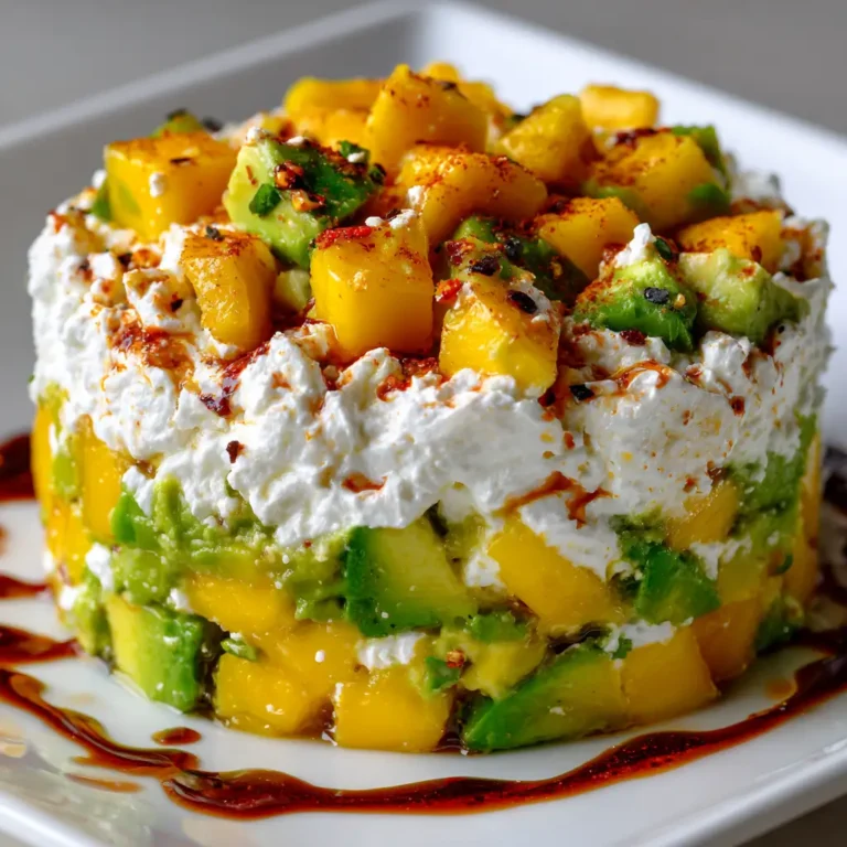 Tartare d'Avocat, Mangue et Stracciatella Fondante