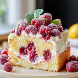 Cake Mascarpone et Framboise