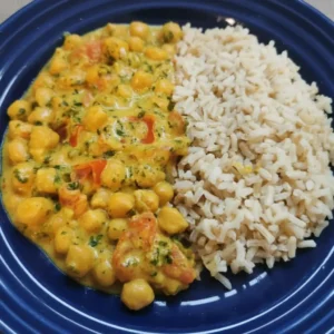 Curry de Pois Chiche et Épinards
