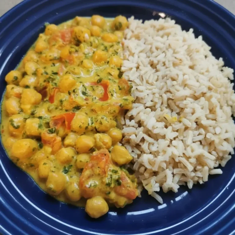 Curry de Pois Chiche et Épinards