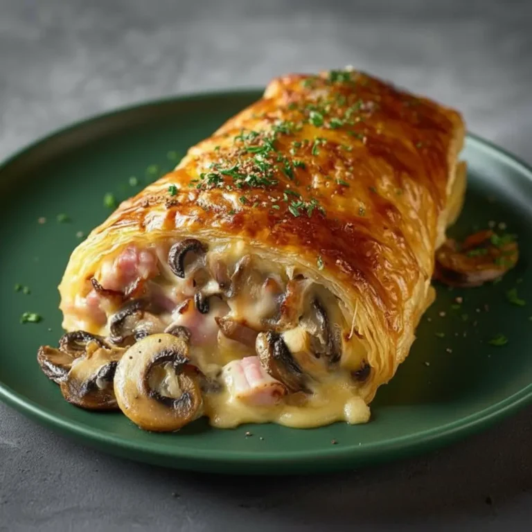 Feuilleté aux Champignons et Jambon