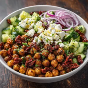 Le Bol Méditerranée Pois Chiches Rôtis, Feta & Tomates Séchées
