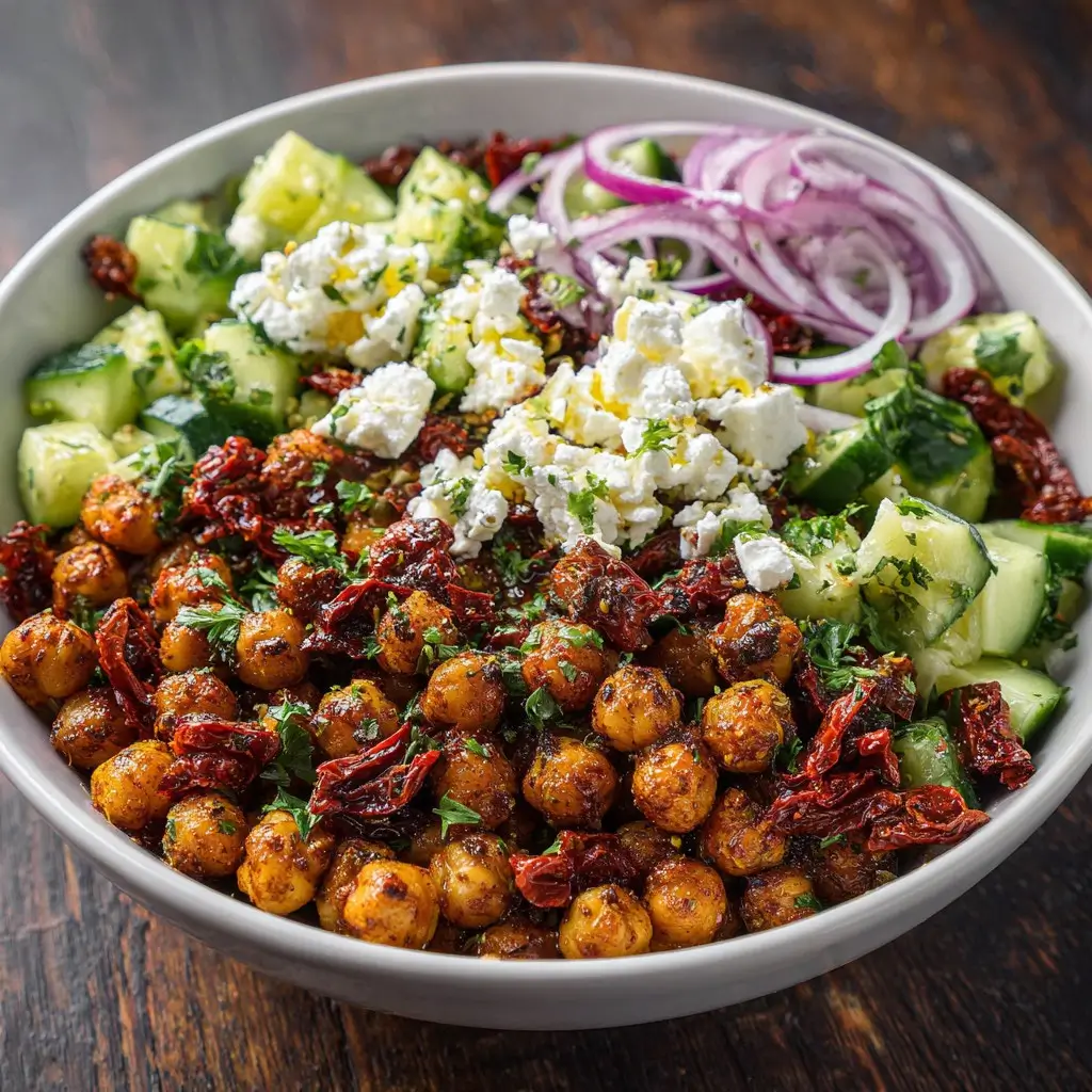 Le Bol Méditerranée Pois Chiches Rôtis, Feta & Tomates Séchées