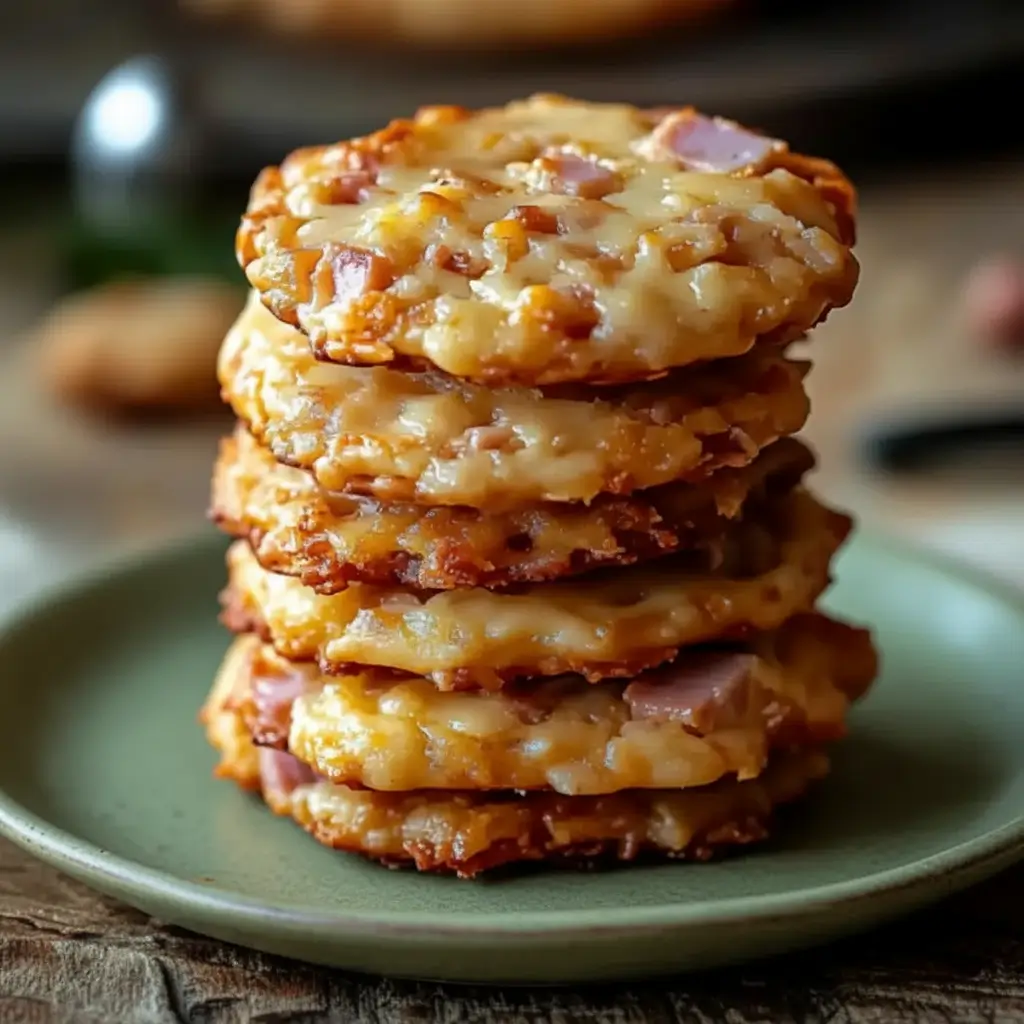 Cookies Salés au Jambon et Fromage