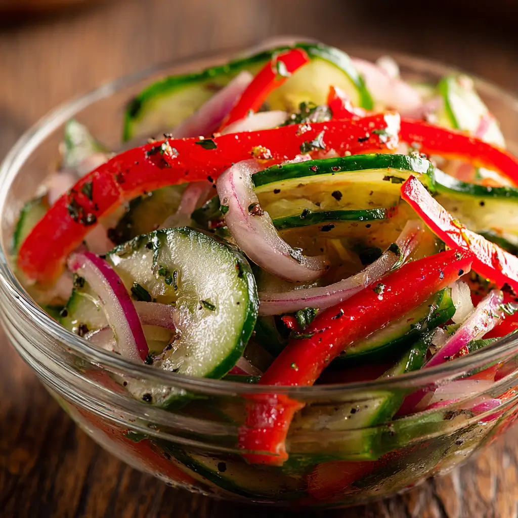 Salade de Concombre et Poivrons