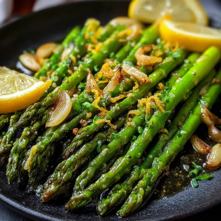 Asperges à l'Ail et au Citron