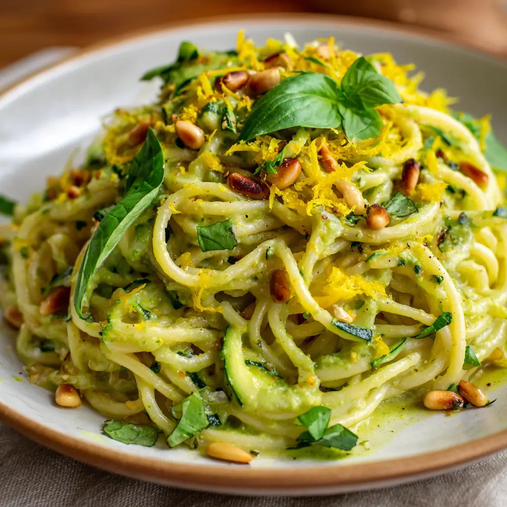 Spaghetti à la Crème de Courgettes