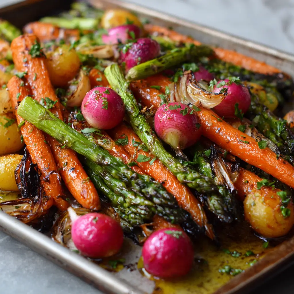 Légumes de Printemps Rôtis