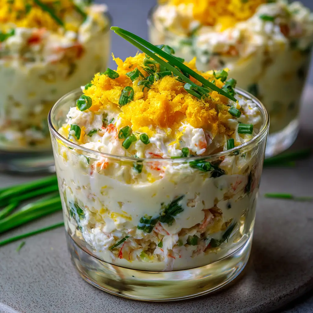 Mayonnaise de Crabe Mimosa Légère : L'Éclat de l'Océan