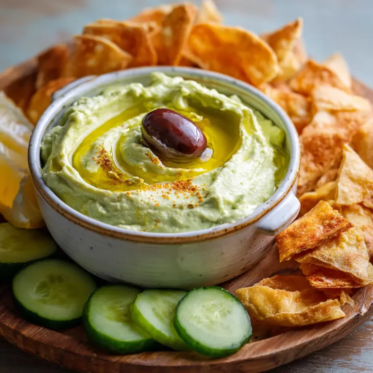 Tartinade aux Olives Vertes et Fromage Frais