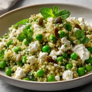 Salade de Petits Pois, Quinoa et Feta
