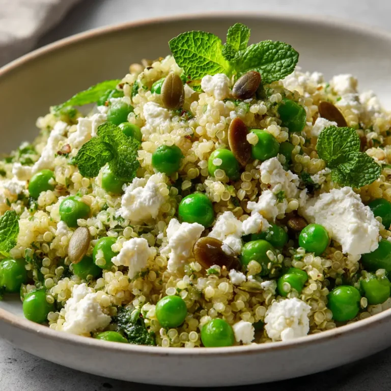 Salade de Petits Pois, Quinoa et Feta
