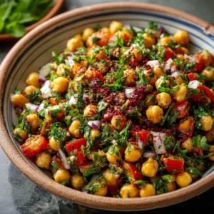 Salade de Pois Chiches Libanaise