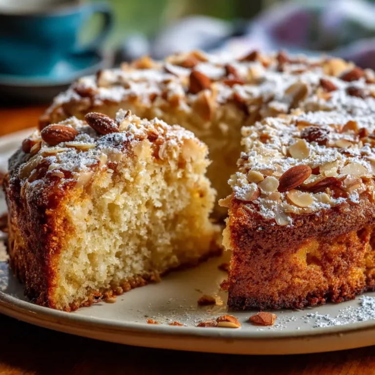 Gâteau Moelleux aux Amandes et Compote de Pommes