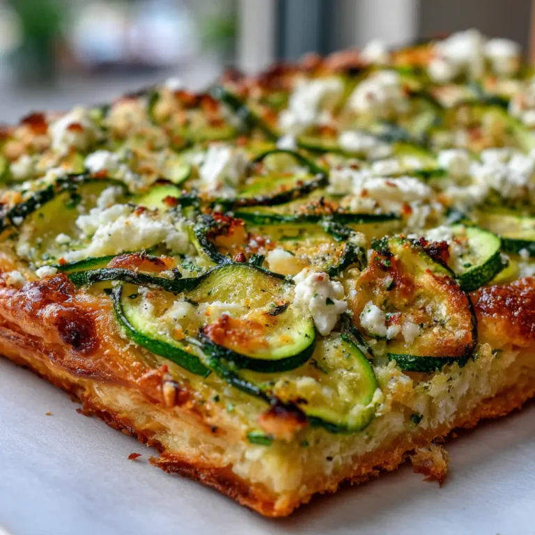 Tarte Fine Courgettes et Feta