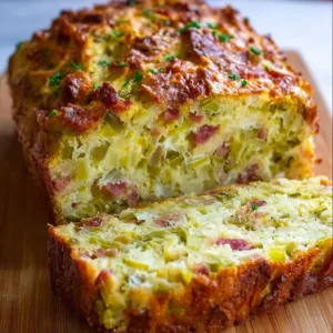 Cake Poireaux et Lardons