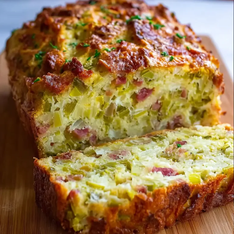 Cake Poireaux et Lardons