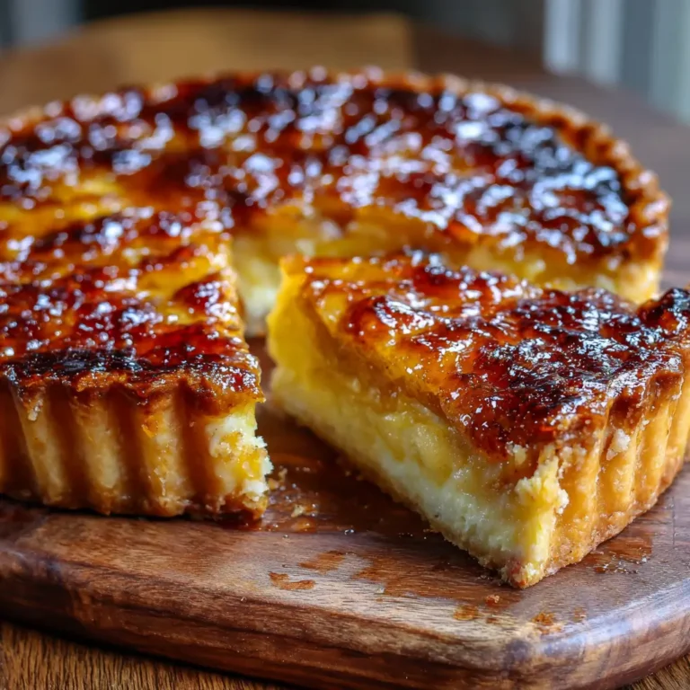 Tarte aux Pommes Façon Crème Brûlée