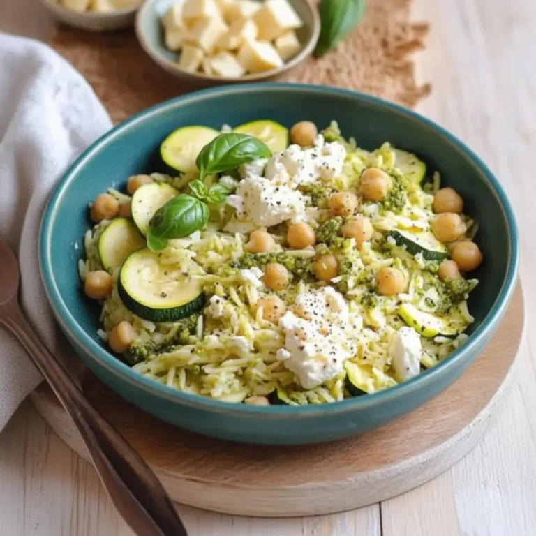 Orzo aux Courgettes et Crème de Feta