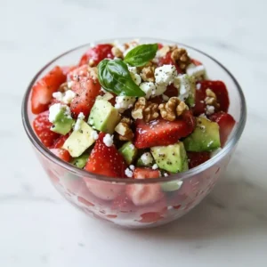 Tartare Fraises et Avocat