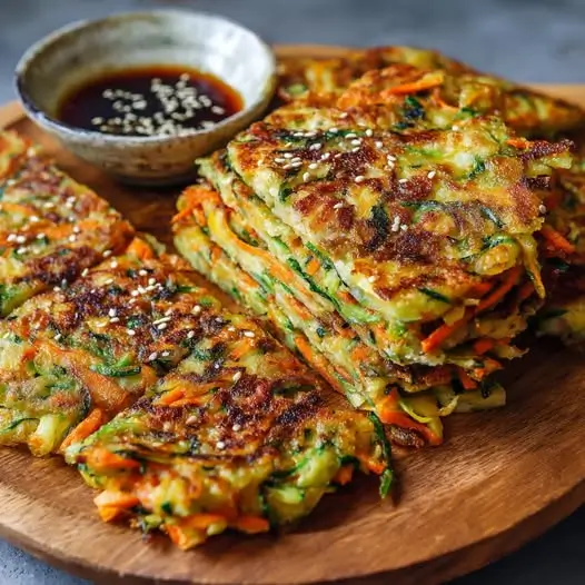 Pancakes Coréens aux Légumes