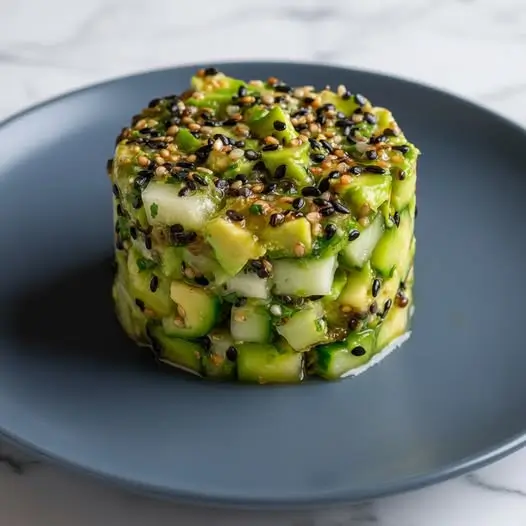 Tartare Concombre Avocat Sésame
