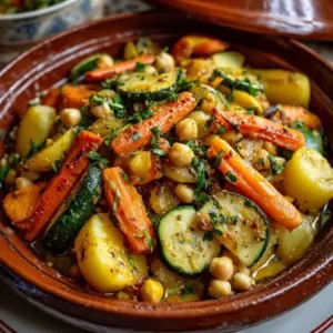 Tajine de Légumes et Pois Chiches
