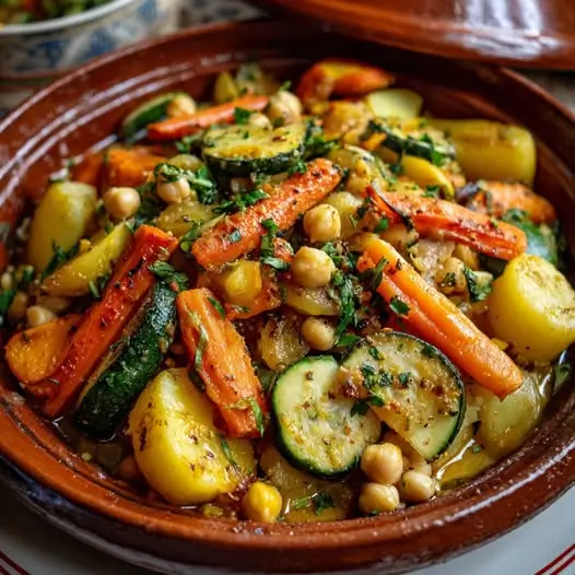 Tajine de Légumes et Pois Chiches