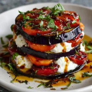 Millefeuille Aubergine Burrata