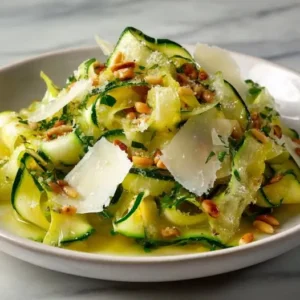Carpaccio de Courgettes au Citron et Parmesan