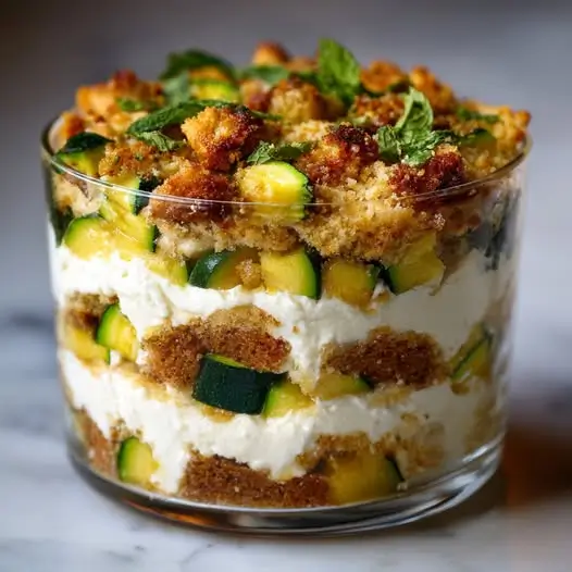 Tiramisu Salé Courgettes et Chèvre