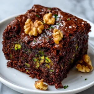 Brownie Salé à la Courgette