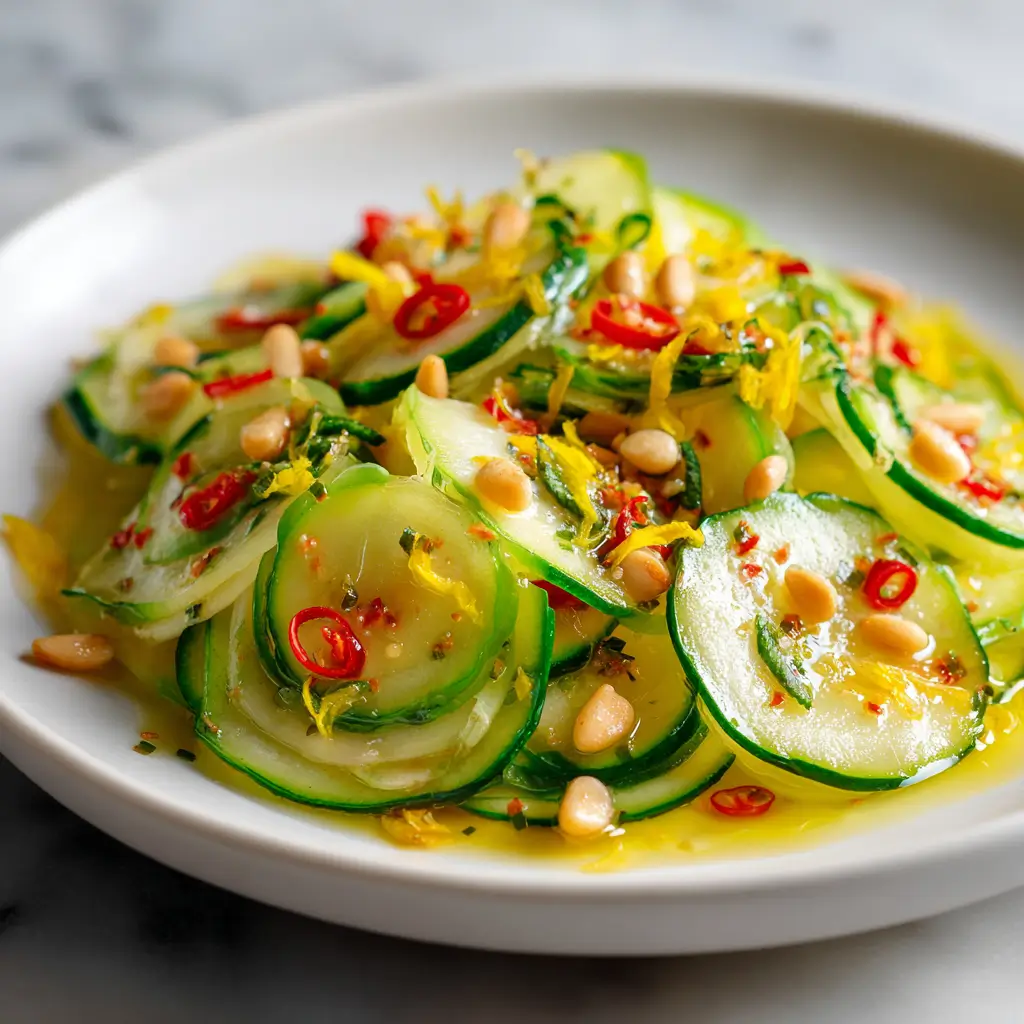 Carpaccio de Courgettes au Citron