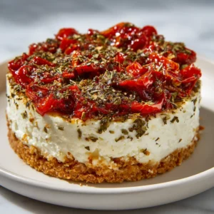 Cheesecake Salé Poivron et Feta